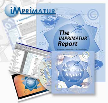 The IMPRIMATUR&reg; Report  produced in print and as a pdf document within a CD-ROM presentation